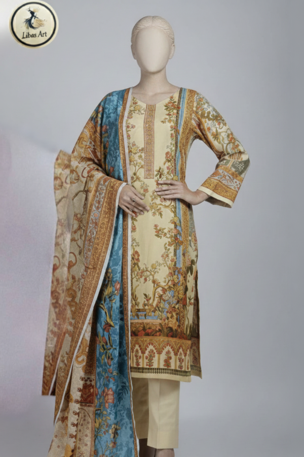 Elegant Gul Ahmed 3 Piece Ladies Suit – Premium Fabric & Timeless Style