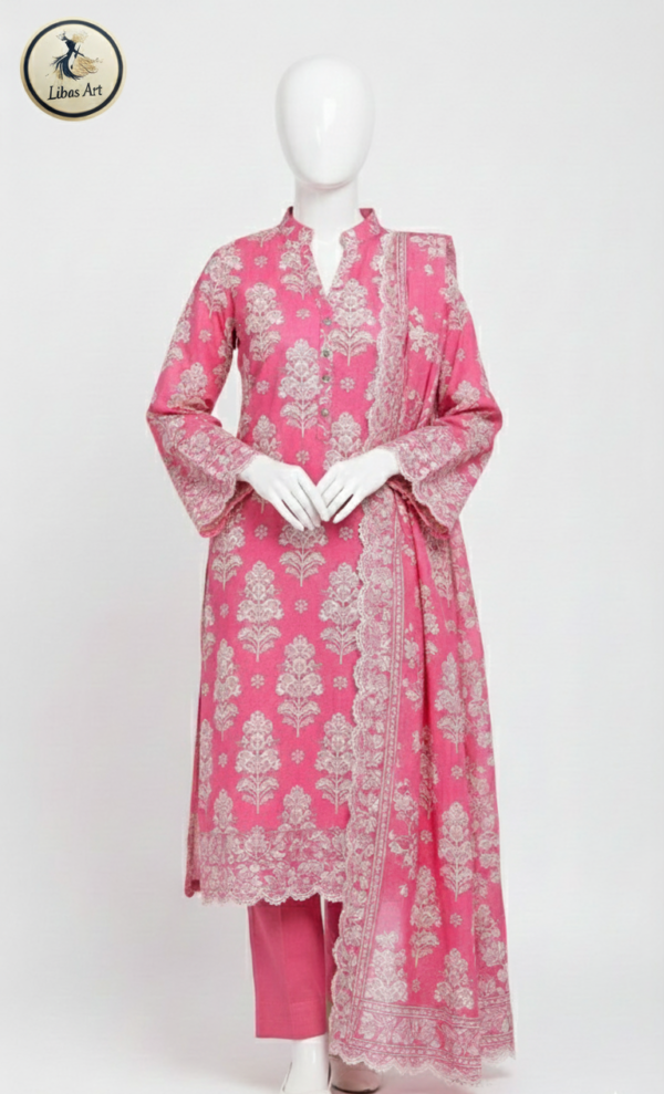 Premium Nishat Pink Ladies Suit – Elegant Design & Superior Fabric